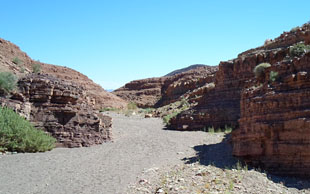 Wadi bei Foum Chenna, Marokko